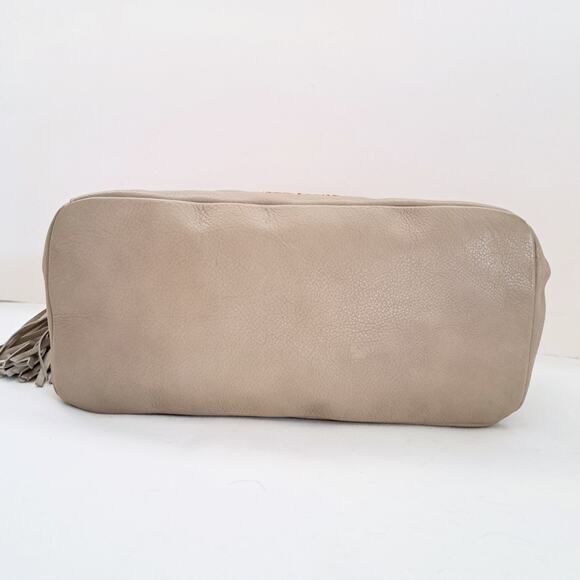 Valentino by Mario Valentino Luisa 2 Sauvage Leather Tote Bag in Taupe / Beige - Picture 8 of 12